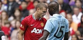 Vidic and Balotelli fight it out Vidic and Balotelli fight it out