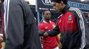 Evra and Suarez supposed handshake