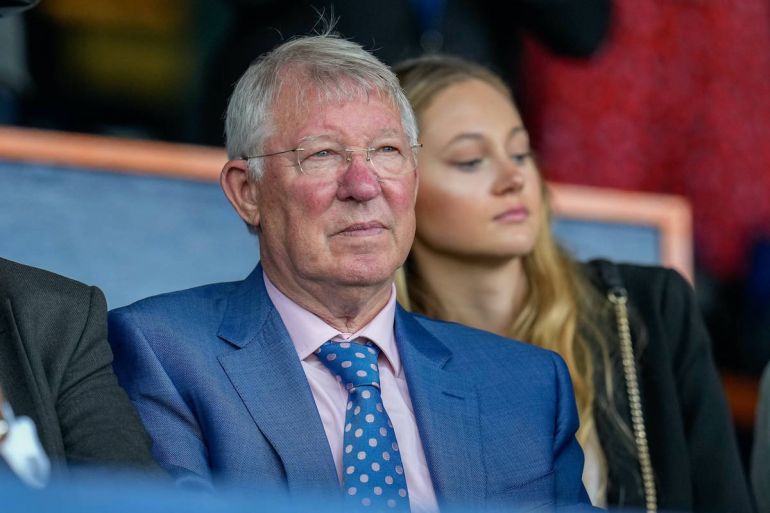 Sir Alex Ferguson in the stands