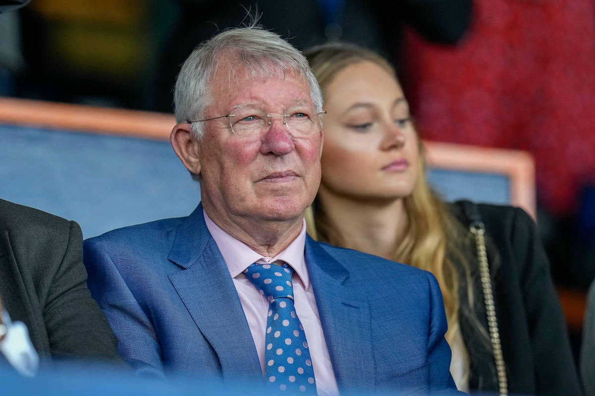 Sir Alex Ferguson in the stands