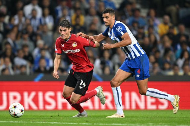 Patrick Schick in action for Leverkusen