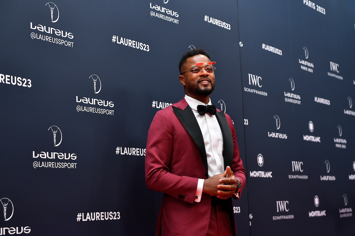 Patrice Evra while attending a social event