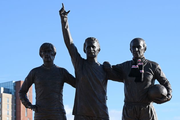 Denis Law was part of the iconic Man United "Trinity"