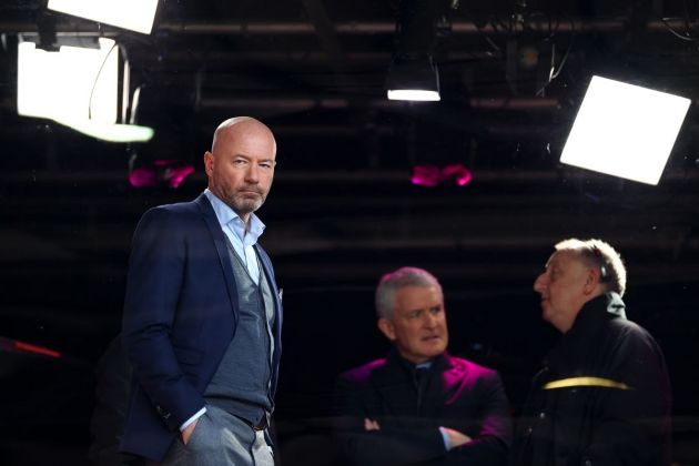 Alan Shearer looking on