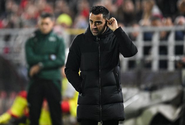 Xavi Hernandez on the sidelines during his time at Barcelona