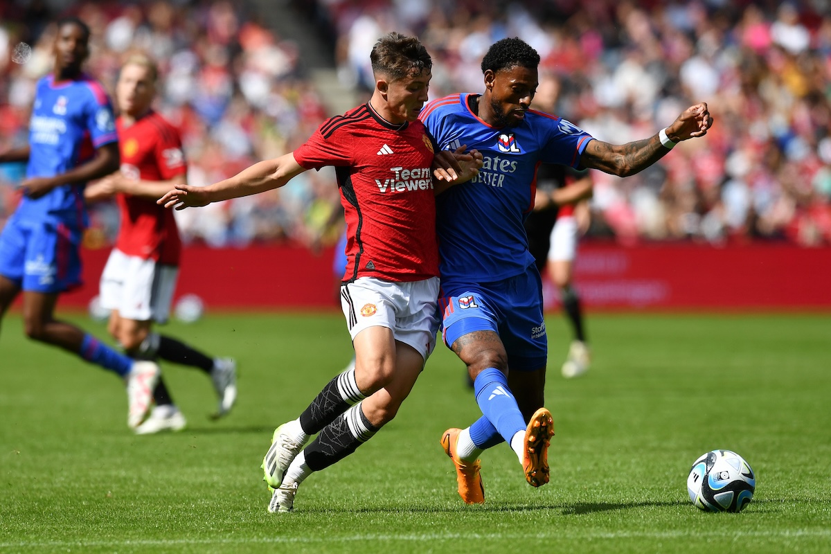 Dan Gore in action for Man United