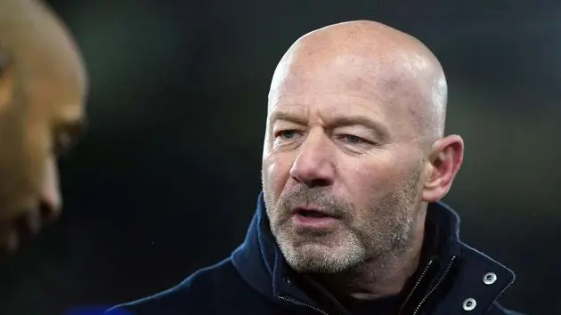 Alan Shearer doing punditry