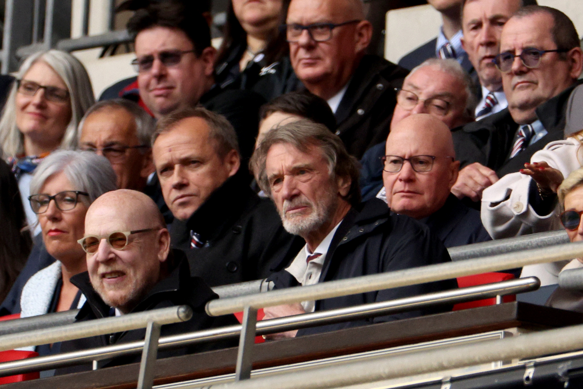Sir Jim Ratcliffe watching from the stands