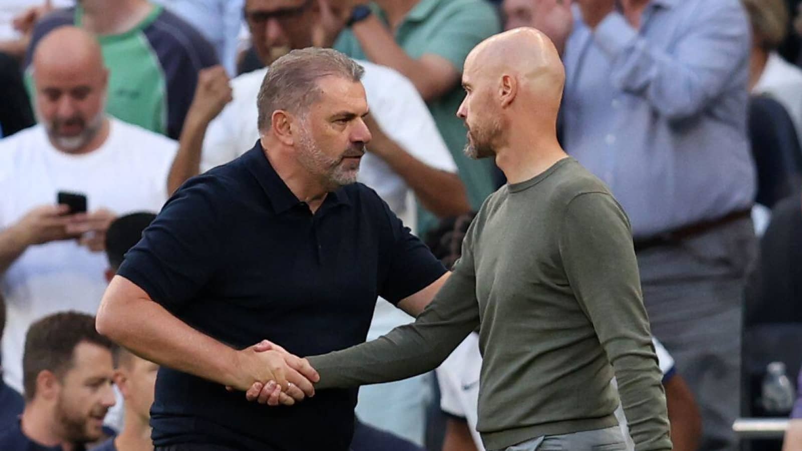Man United Ange Postecoglou Erik ten Hag Man United Tottenham