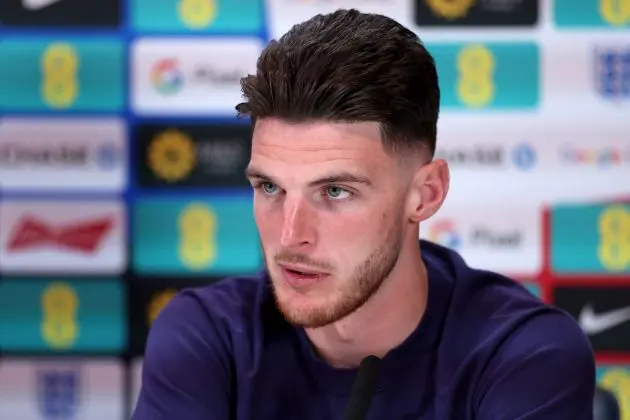 Declan Rice in press conference