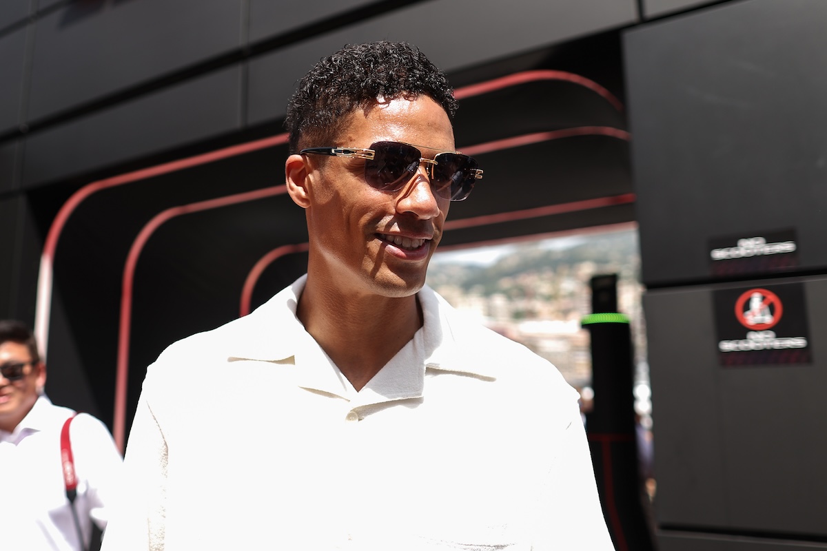 Raphael Varane attending Monaco GP