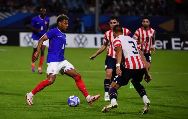 Desire Doue in action for France U23