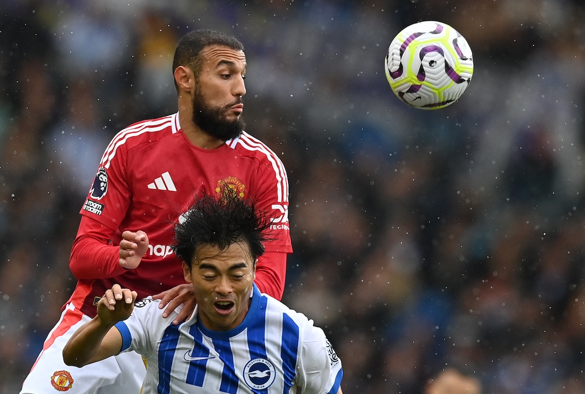 Noussair Mazroui had a tough time against Mitoma