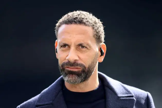 Rio Ferdinand looking on