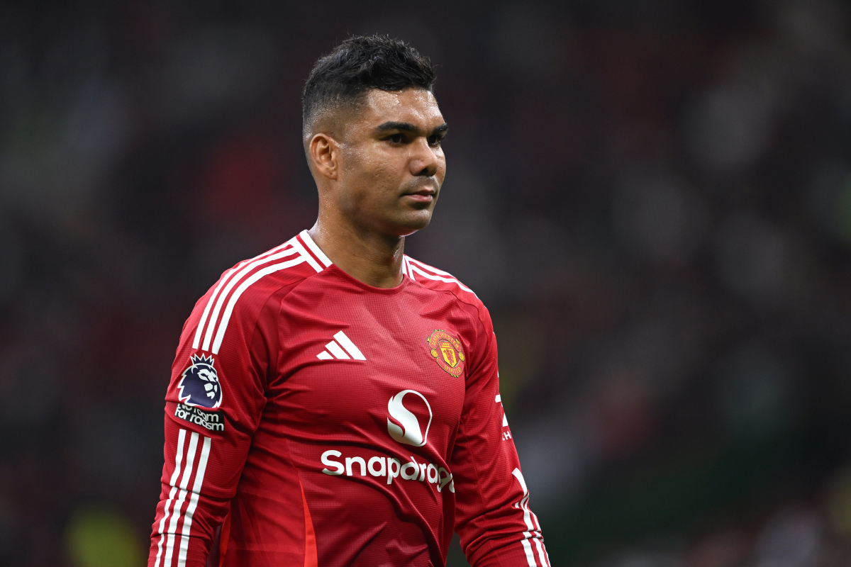 Casemiro looking on