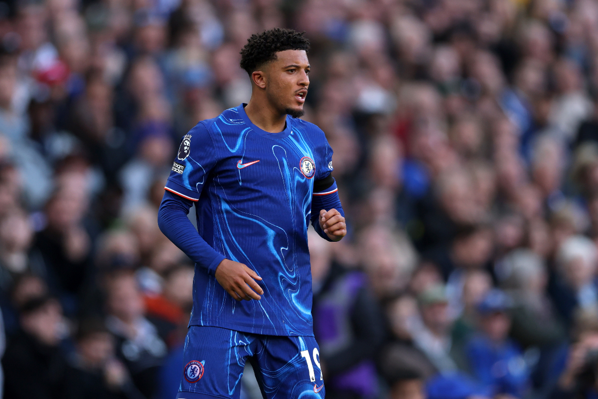 Jadon Sancho in action for Chelsea