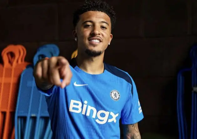 Jadon Sancho all smiles