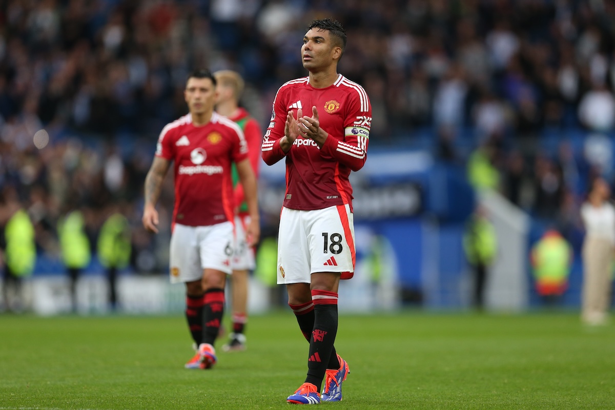 Casemiro applauding Man Utd fans