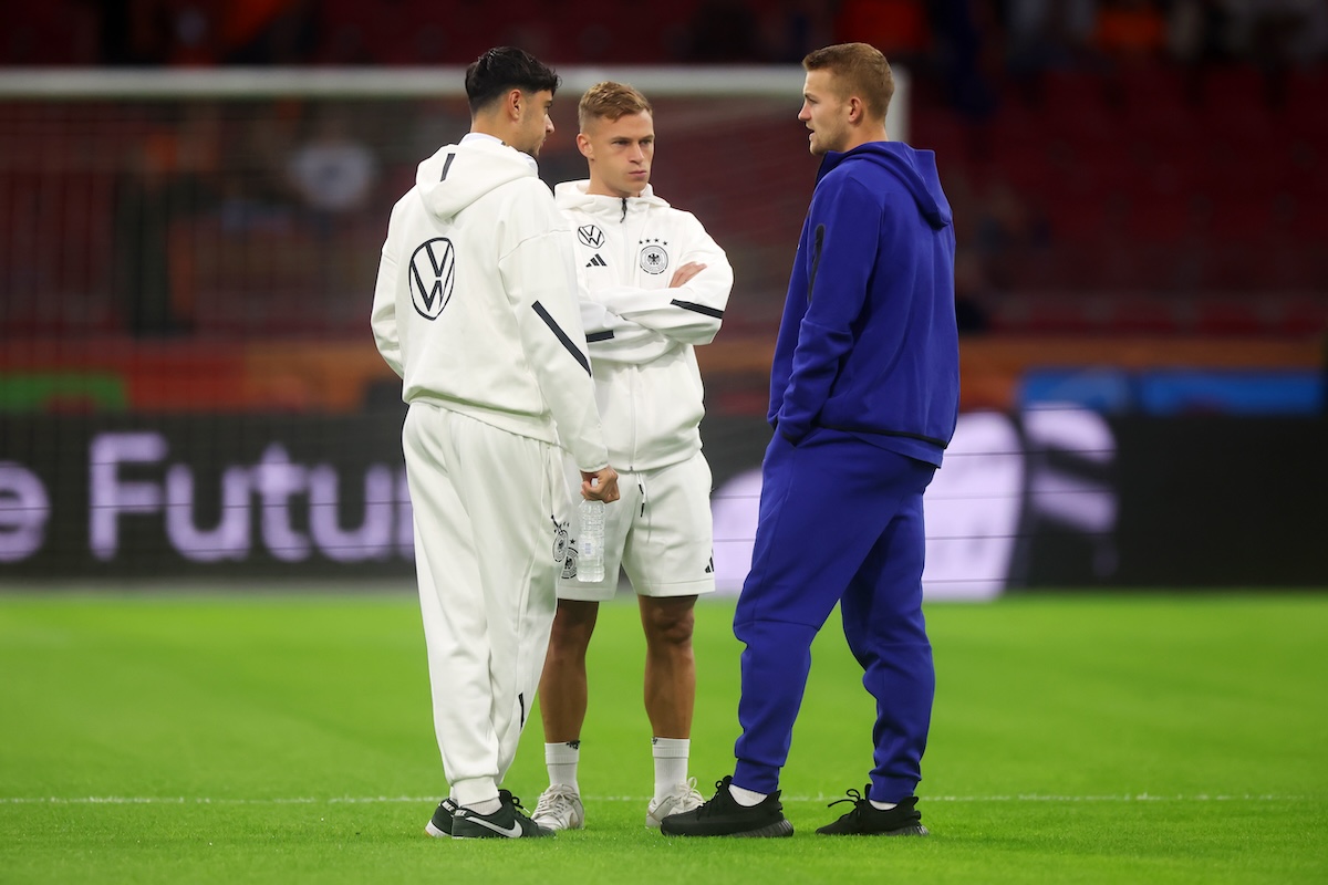 Joshua Kimmich looking on during a Bayern Munich match