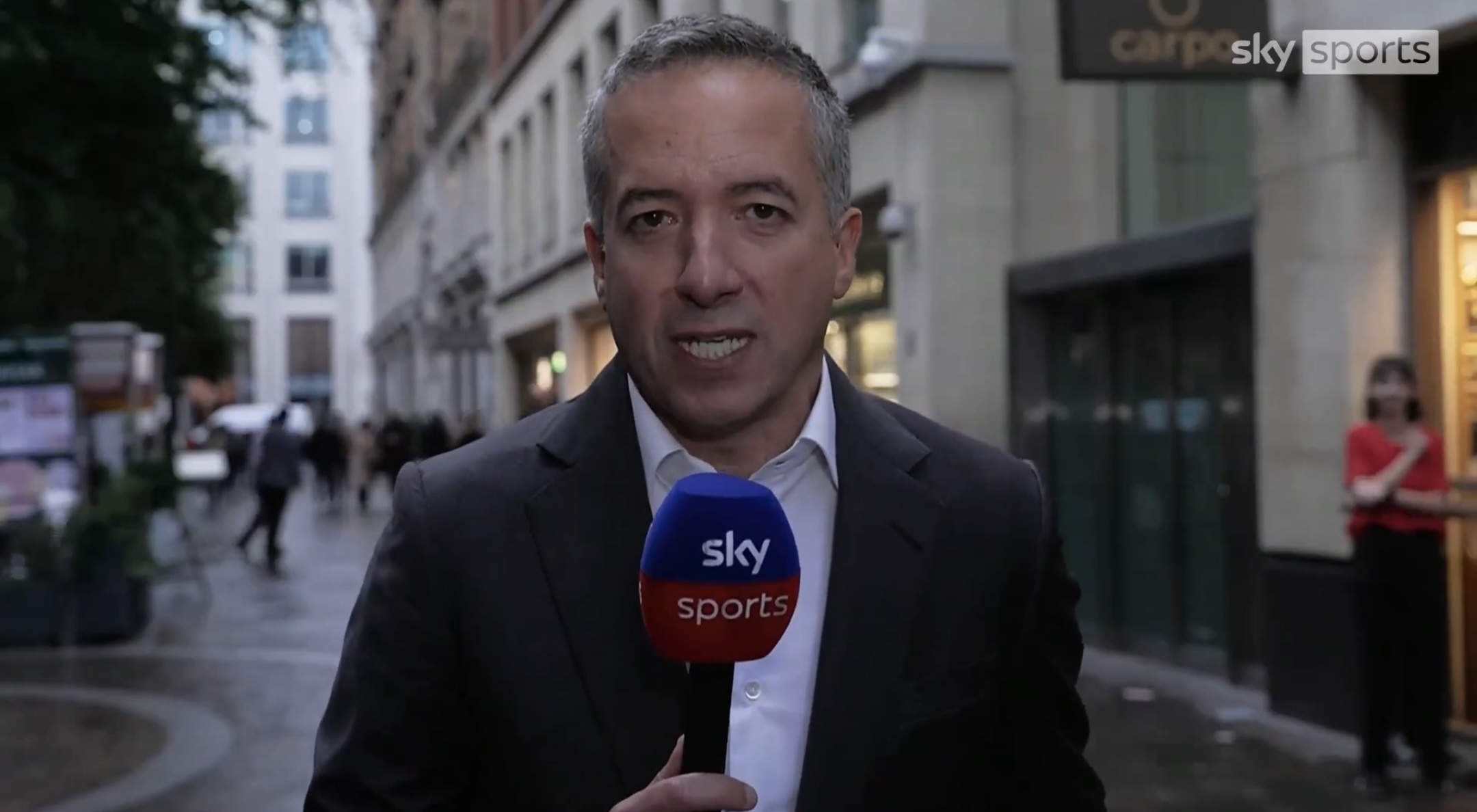 Kaveh Solhekol waits outside the INEOS headquarters awaiting updates from Manchester United chiefs’ meeting regarding Erik ten Hag.