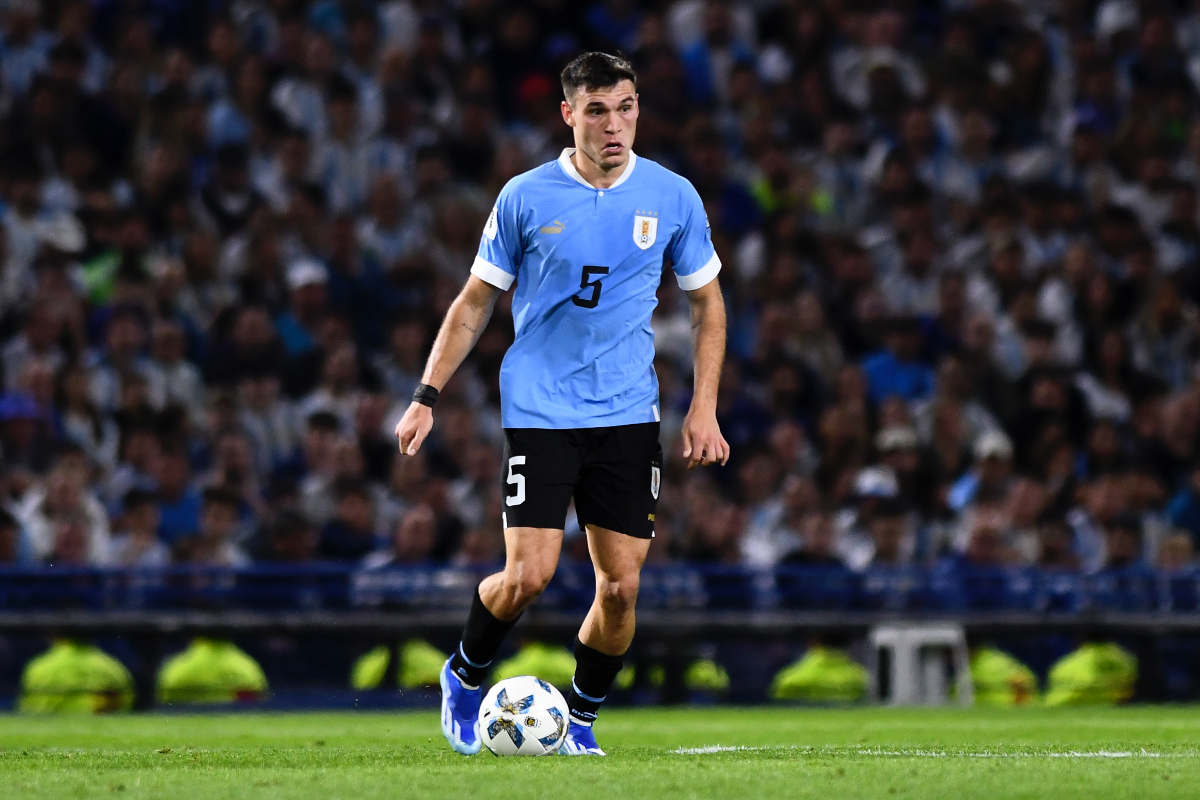 Manchester United’s Manuel Ugarte started in a new role for Uruguay last night after being deployed at centre-half. Manchester United’s Manuel Ugarte started in a new role for Uruguay last night after being deployed at centre-half.