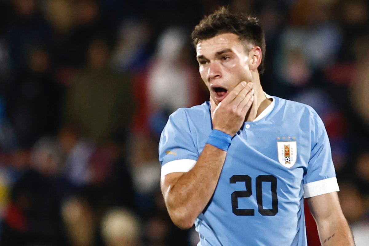Manuel Ugarte of Manchester United was made to occupy a new role for Uruguay last week.