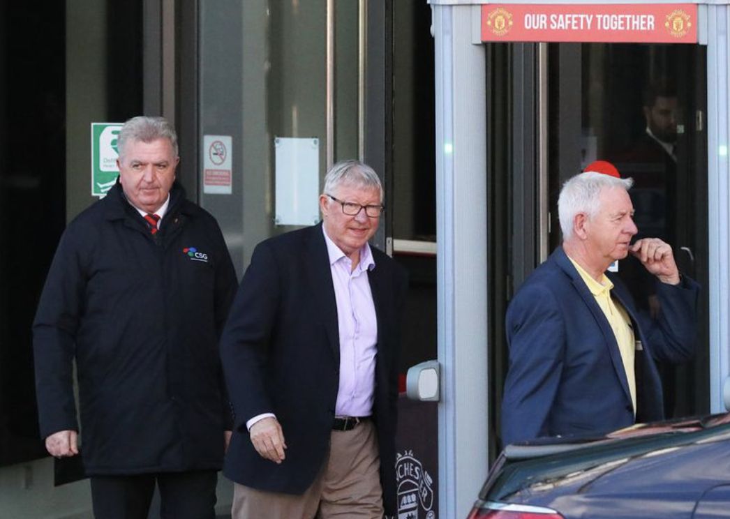 Sir Alex Ferguson leaves Old Trafford ahead of crunch talks over Erik ten Hag's job