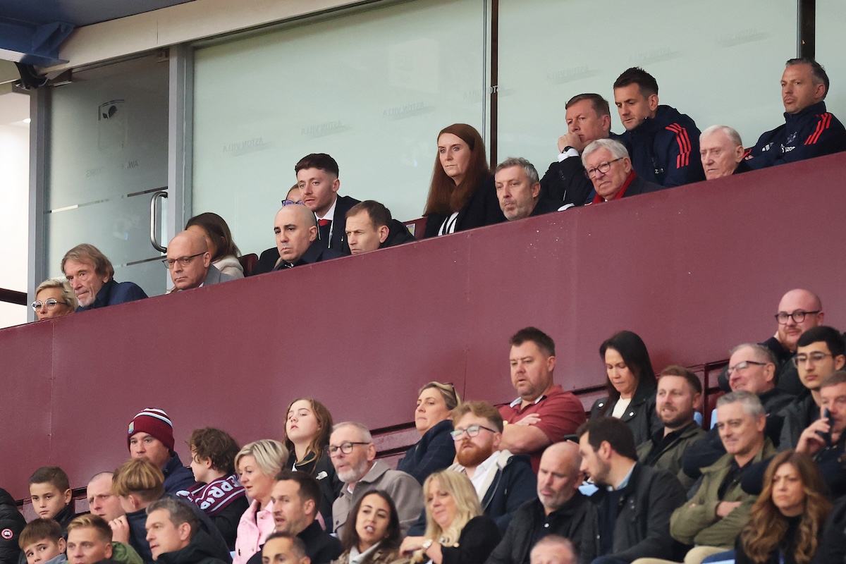 Sir Alex Ferguson watches on at Villa Park Sir Alex Ferguson watches on at Villa Park