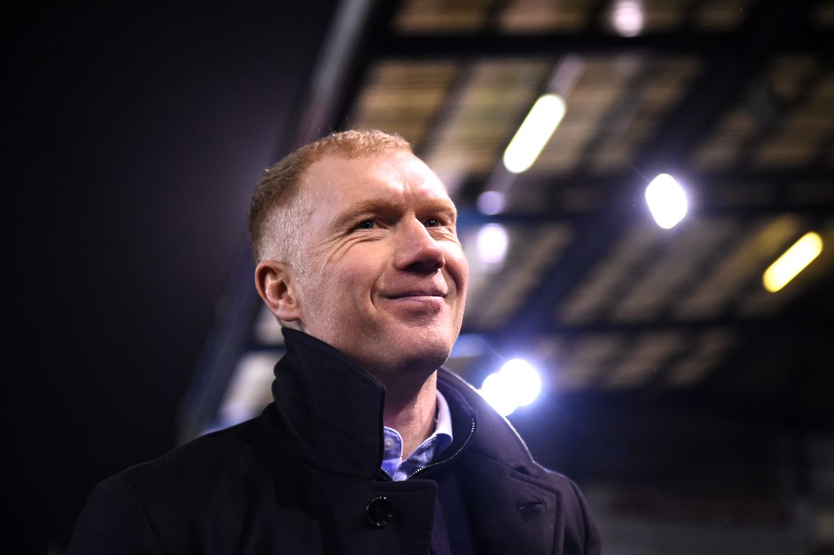 Paul Scholes smiling