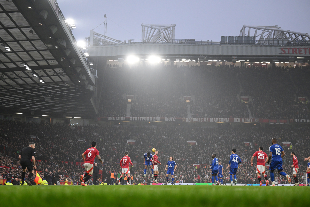 Alejandro Garnacho in action for MUFC vs Leicester City.