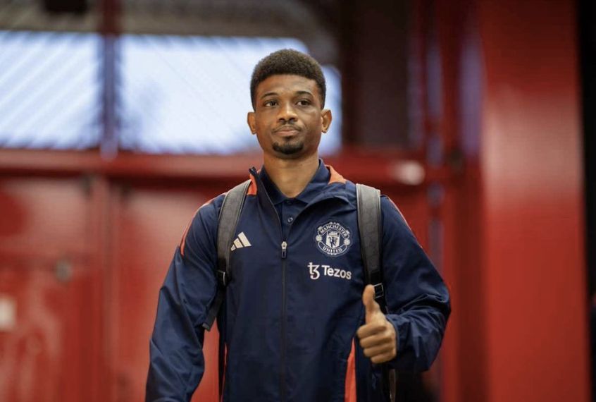Amad Diallo starts on the bench against Arsenal