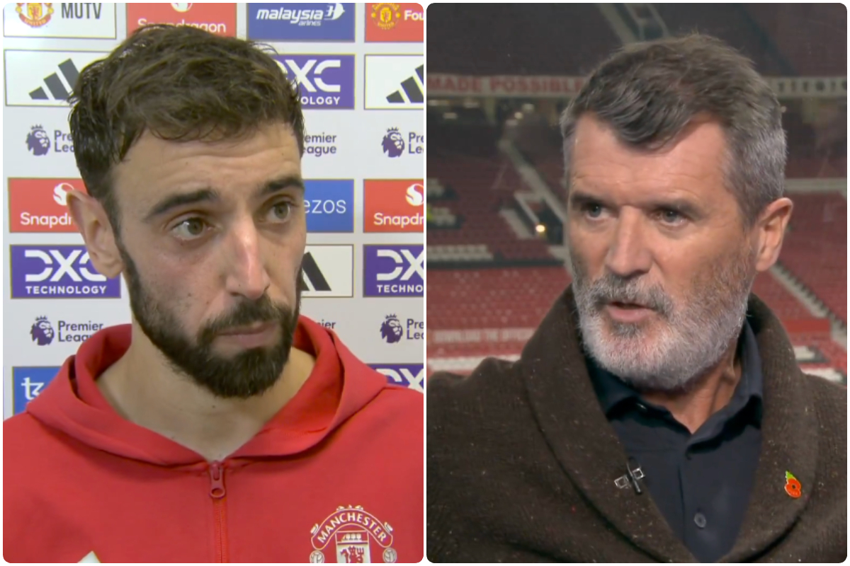 Bruno Fernandes and Roy Keane