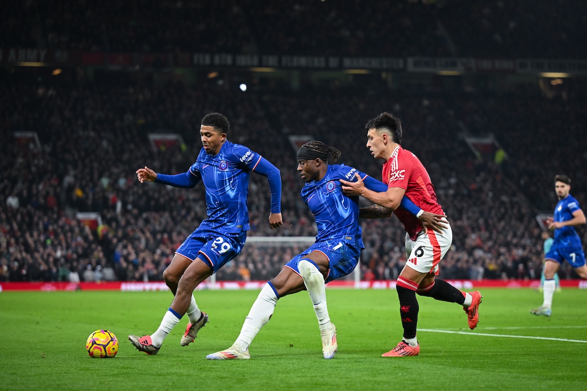 Manchester United vs Chelsea in the Premier League