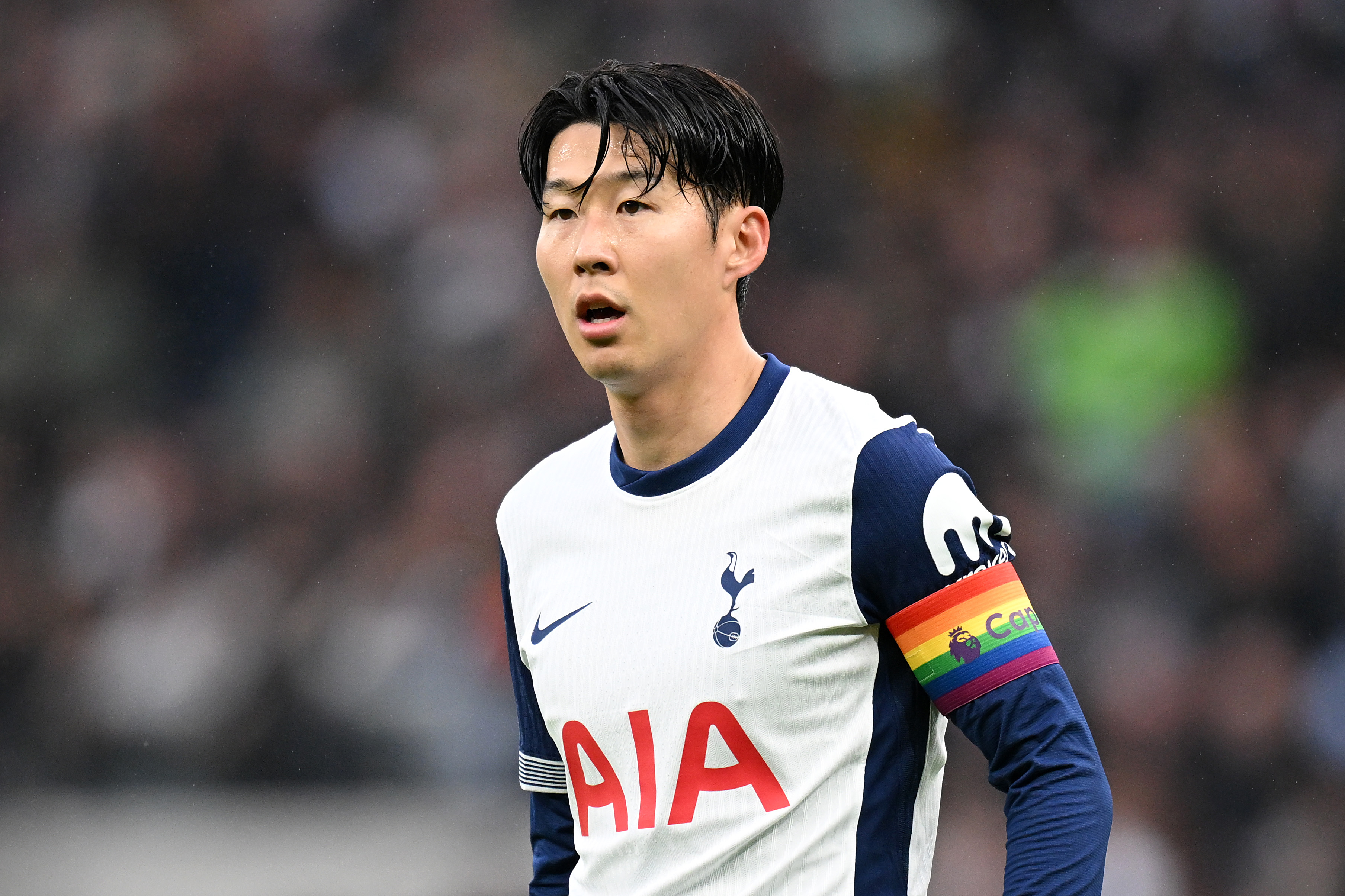 Son Heung-min in action for Spurs.