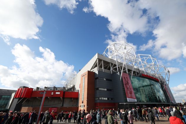 A general view of Manchester United’s stadium, Old Trafford.