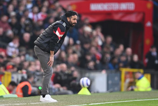 Ruben Amorim on the sidelines