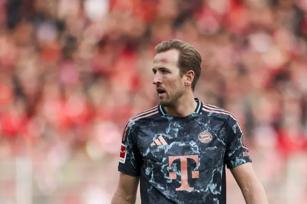Harry Kane in action for Bayern Munich