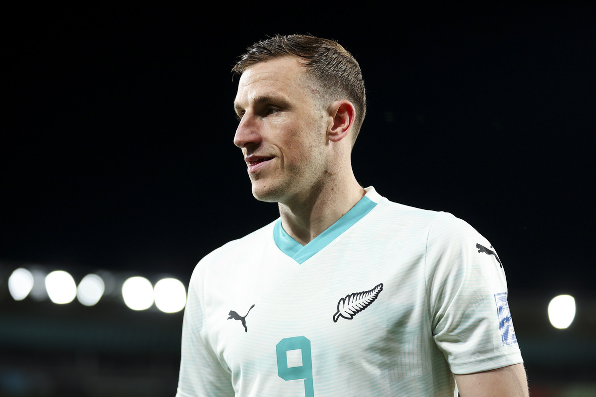 Chris Wood representing New Zealand