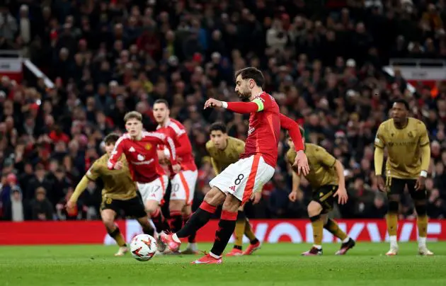 Man United midfielder Bruno Fernandes
