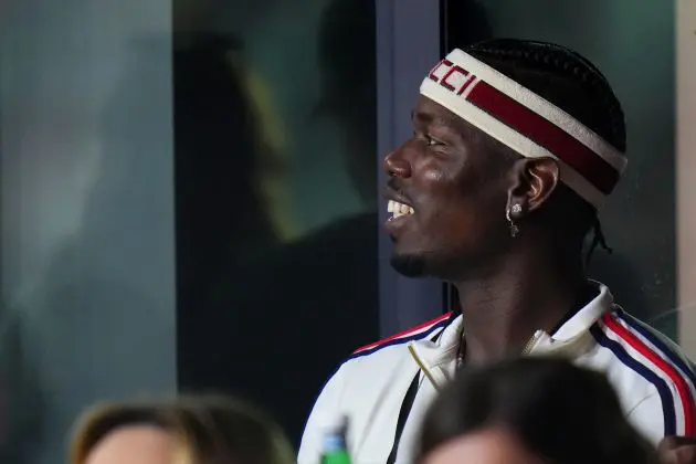 Paul Pogba attending an MLS fixture