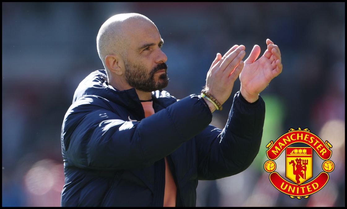 Enzo Maresca applauds the Chelsea fans at full-time.