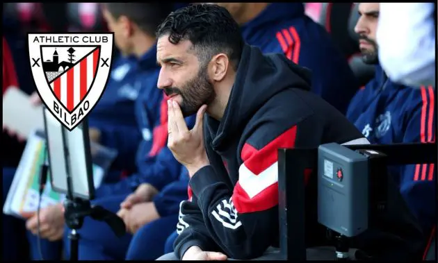 Ruben Amorim looks on from the dugout at Bournemouth’s Vitality Stadium.