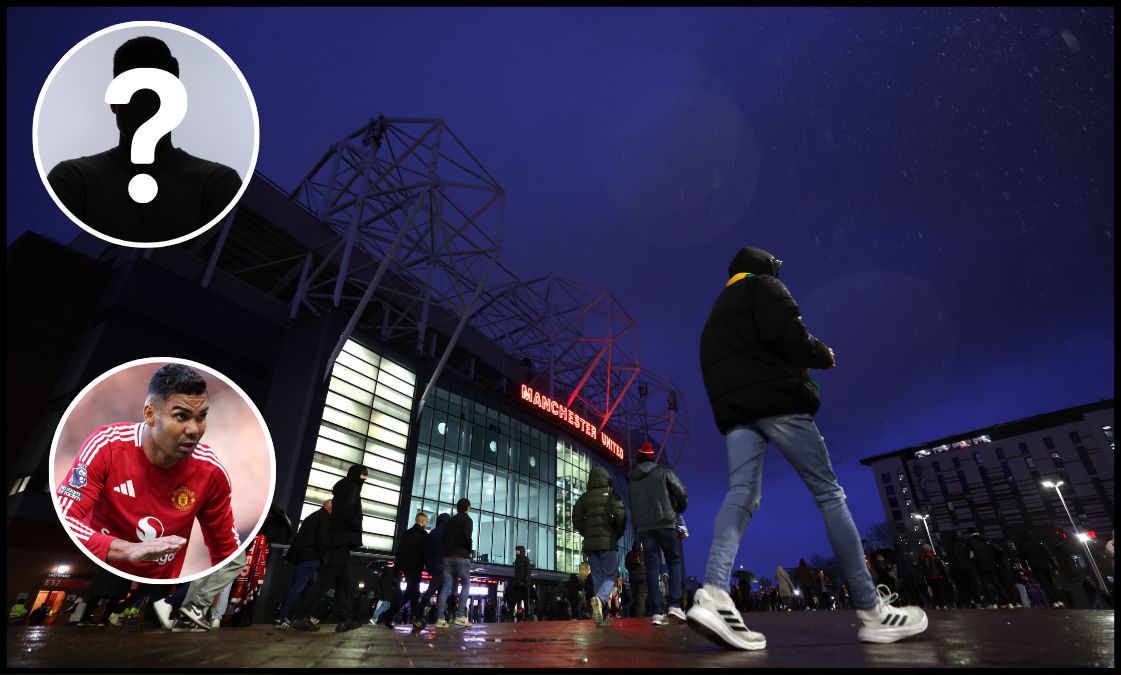 A view of the Old Trafford in the evening