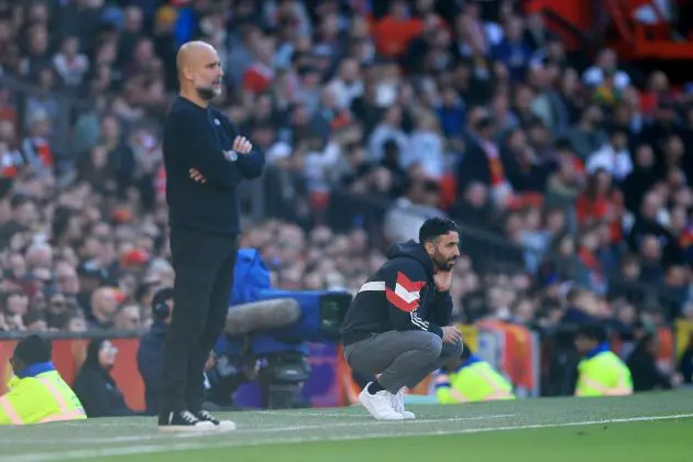 Pep Guardiola at Old Trafford
