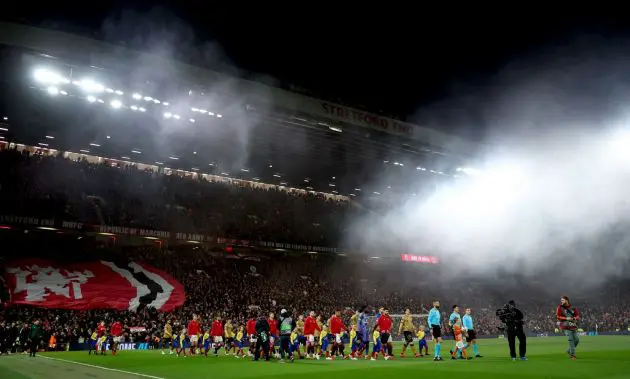 Man United players entering Old Trafford