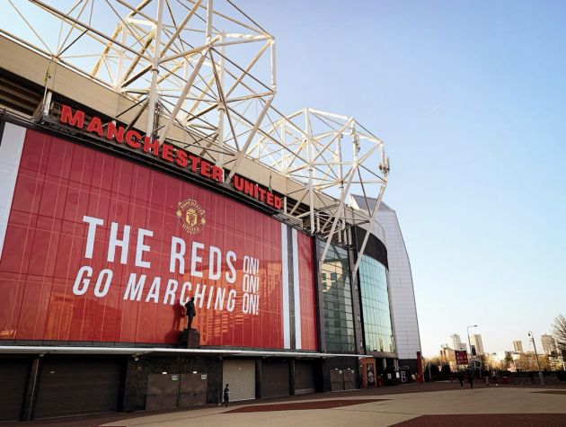A general view outside Old Trafford on matchday.