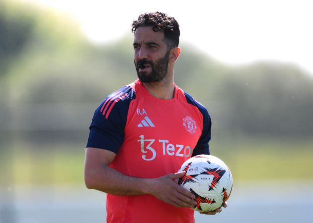 Ruben Amorim in training