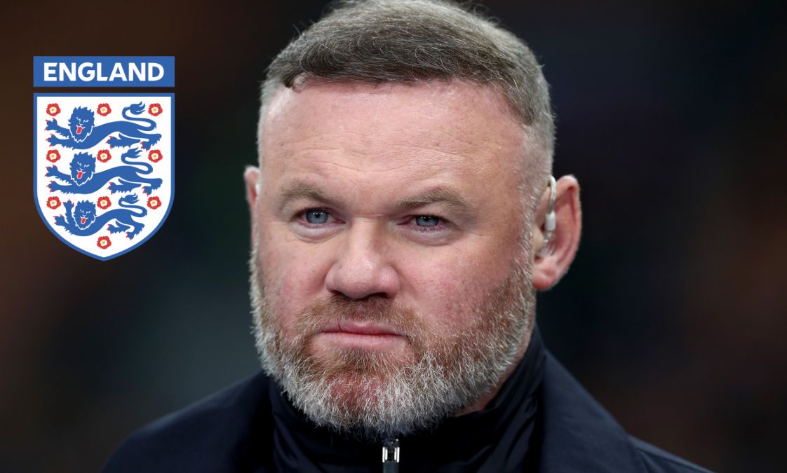 Wayne Rooney looks on while on punditry.