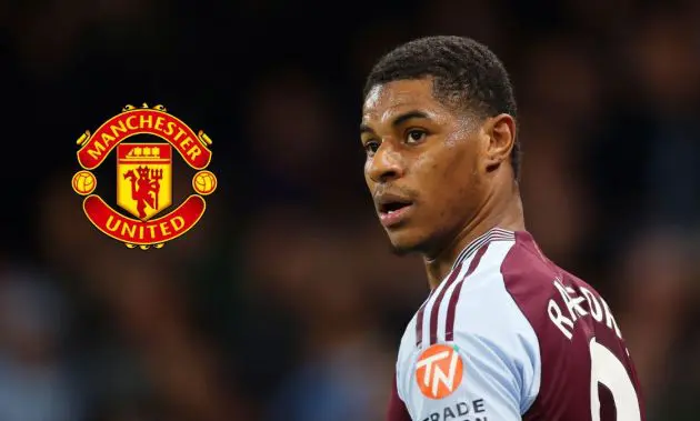 Marcus Rashford looking on