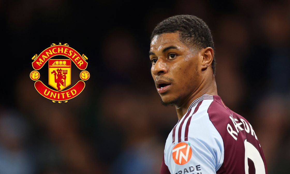 Marcus Rashford looking on